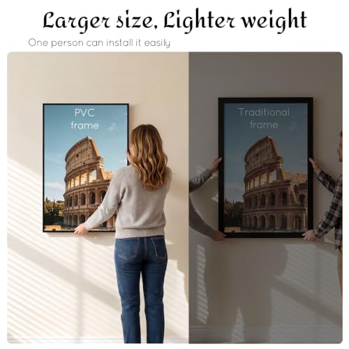 Image of QUTREY 20x30 Poster Frames 6 Packs, Black Frames 20x30 for Wall Gallery, Display 20 by 30 Posters, Photos & Art Prints Vertically or Horizontally