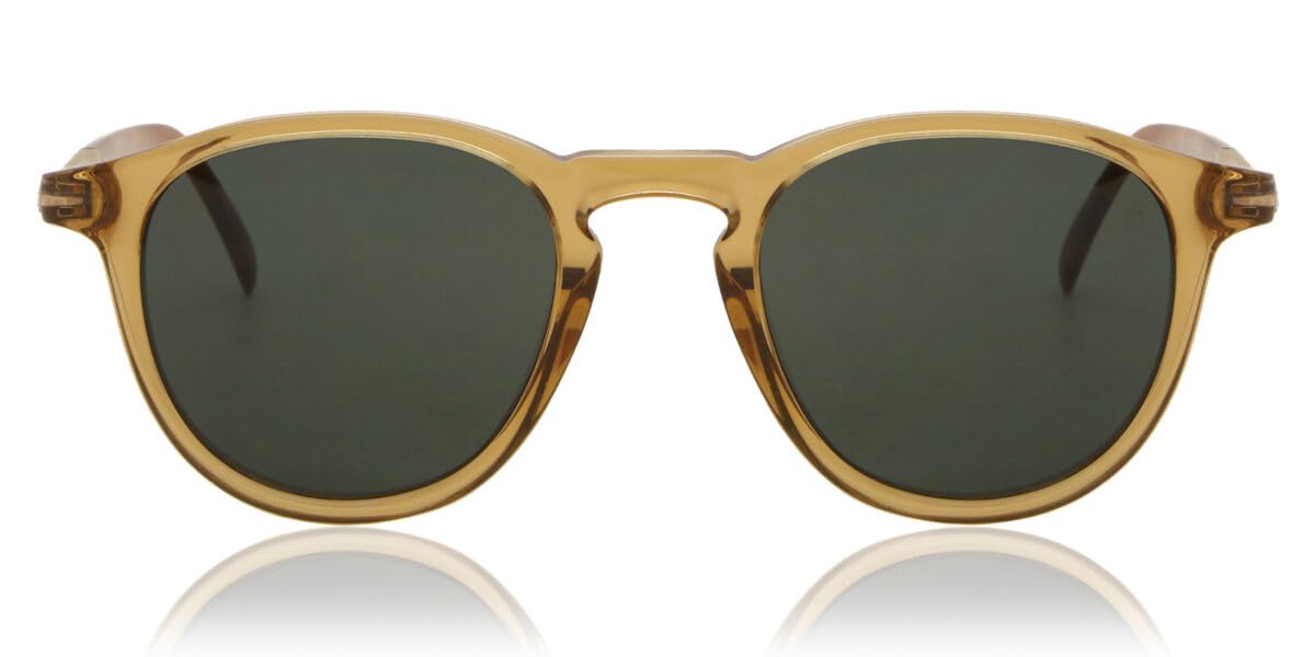 David Beckham DB 1114/S YELLOW HAVANA BROWN/GREEN 49/21/145 men Sunglasses