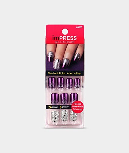 KISS imPRESS Nails Press-On Manicure Nails (BIPD280-606602016 New Style
