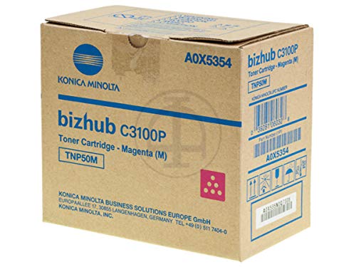 Konica Minolta bizhub C3100P toner magenta TNP de 50 m A0X5354 original 5000 pages