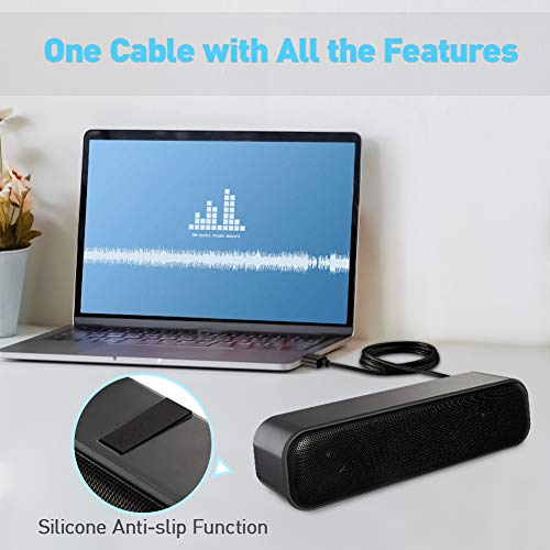 SoundBar Mini-USB-luidspreker, computerluidspreker voor pc, computer, laptop, notebook, tablet, plug and play - Image 8