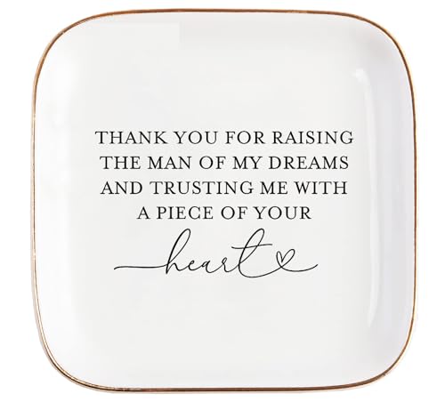 Teeglow Mother of the Groom Gifts Jewelry Tray from Bride,...