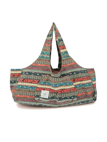 ZENFROG Boho-Style Extra Large Multi-Functional Yoga Mat Tote Bag, Durable and Versatile Carry-All for Yoga Essentials
