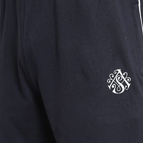 Image of DIA A DIA Men's Cotton Shorts with Zipper Pockets - Elastic Waist with Drawstring, Comfortable Casual & Gym Shorts for Men, Sizes M to 5XL (28-46 Inch Waist), Plus Sizes