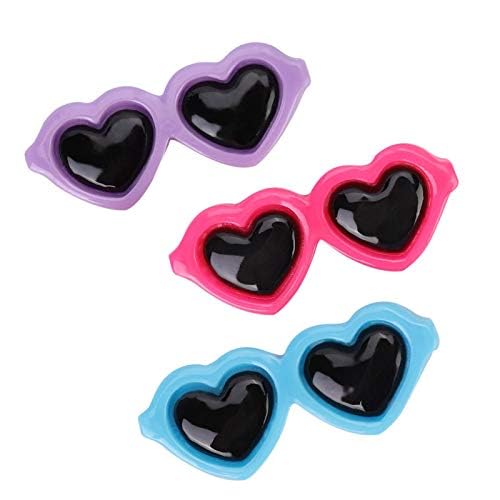 3Pcs Small Dog Hair Clips, Cute Heart & Sunglasses Pet Hairpins, Puppy Grooming Bows & Cat Topknot Accessories - Image 4