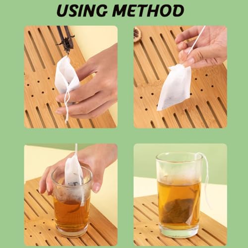 RONYOUNG Disposable Tea Filter Bags with Drawstring
