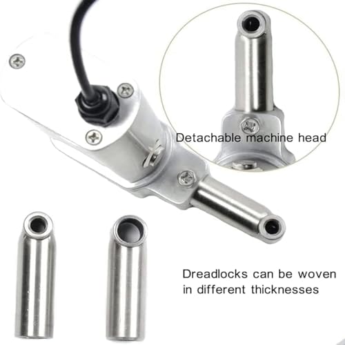Genérico Máquina eléctrica de Ganchillo, Fabricante de trenide de Mano con 6 Cabezas y 20 Ganchillo Ganchillo Ganchillo, Creador de Dreadlock instantáneos para la Calma trenidismo
