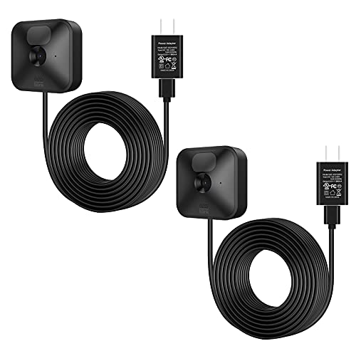Ayotu Weatherproof Power Adapter Compatible with Blink Outdoor & Blink Indoor & Blink XT2 & Blink XT, Power Supply with Waterproof Plug Cable (NOT Include Camera), 26ft/8m Black (2 Pack)