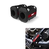 Xitomer 1 Pair 22mm/25mm/28mm Motorcycle Engine Guard Bumper Crash Bar Protectors, Motorcycle Crash Bar Protectors Frame Sliders (Red)