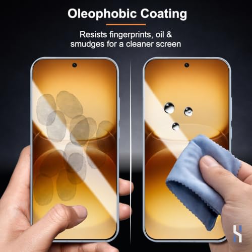 Image of Tempered Glass for IQOO 15R Military Grade 9H Screen Guard, Anti-Scratch, Shatterproof, Edge to Edge Full Coverage - Black Border