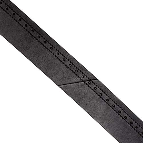 Cinto Masculino Social em Couro 35mm Preto com Costura 115
