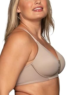 Vanity Fair Women's Full Figure Beauty Back Smoothing Bra, 4 Way Stretch Fabric, Lightly Lined Cups Up to H, Wirefree - Toasted Coconut, 40C
