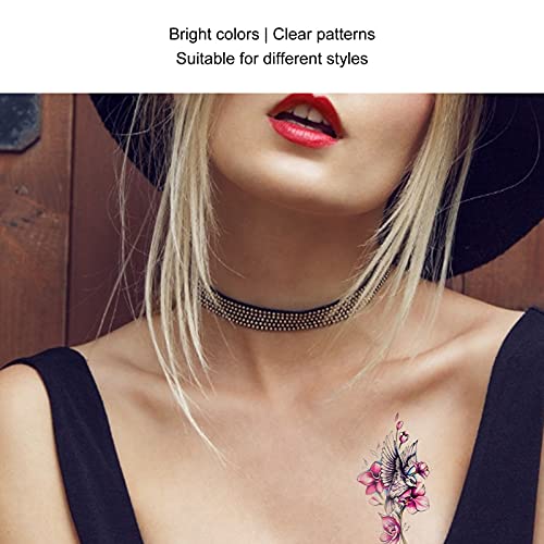 20pcs Tattoo Sticker Waterproof Sweat Proof Lifelike Appearance Temporary Tattoo Sticker Flower Pattern Women Tattoo Sticker - Image 3