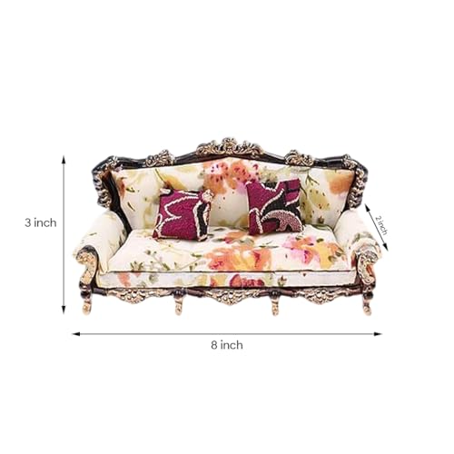 Image of Solid Sheesham Wood 5 Seater Small Size Sofa Set for Living Room Office Hotel Hall Wooden Sofa Furniture