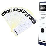 50 Pcs Étiquettes Autocollantes Pour Dos De Classeur, 54 X 190 Mm Pour Dossiers Étroits De...