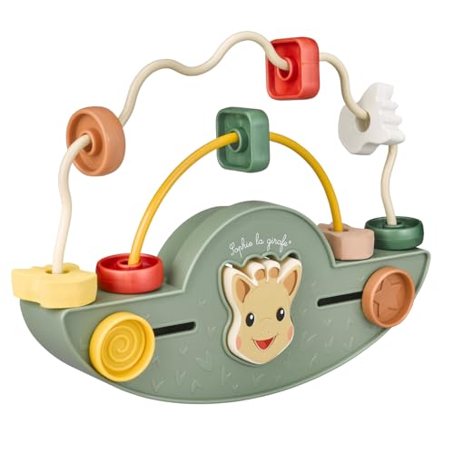 Sophie la Girafe - Boulier à Bascule Éducatif en Bois pour Bébé - Jeu de Motricité et d'Éveil