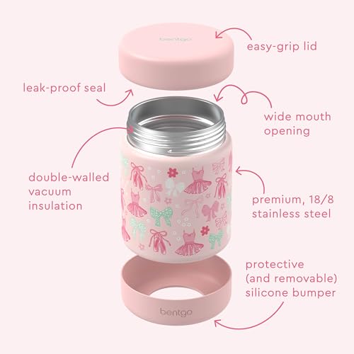 Image of Bentgo Kids Stainless Steel Leak-Proof Food Jar for Hot or Cold Food