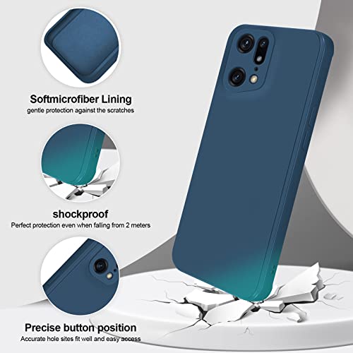 GiiYoon Case Compatible with OPPO Find X5 Pro, Silky-Soft Touch Full-Body Protective Phone Silicone Case - Image 2