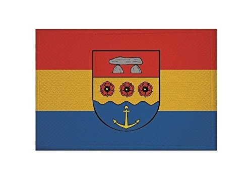 Toppa Termoadesiva E Da Cucire - Bandiera Del Circondario Di Rügen (Vorpommern) - 9x6 Cm - 4