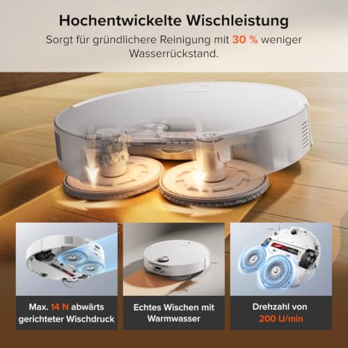 roborock Saros 20 Neo Saugroboter mit Wischfunktion, 36.000 Pa Saugkraft – Ansicht 6