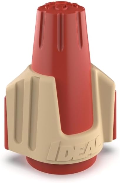 Ideal Electrical 30-644J Twister Pro Wire Connector, Red/Tan, (Jar of 500)
