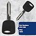 KeylessOption Car Key Replacement for 2000 2001 2002 2003 2004 2005 Ford Escape Focus Thunderbird Lincoln LS Mazda Tribute, H74 H86 4D60 Chip, Programming Guide Included