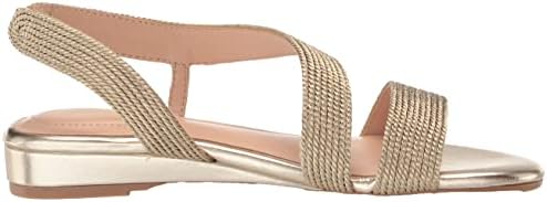 Bandolino Women's Kalinar Wedge Sandal, Platino 710, 9 | Image 5