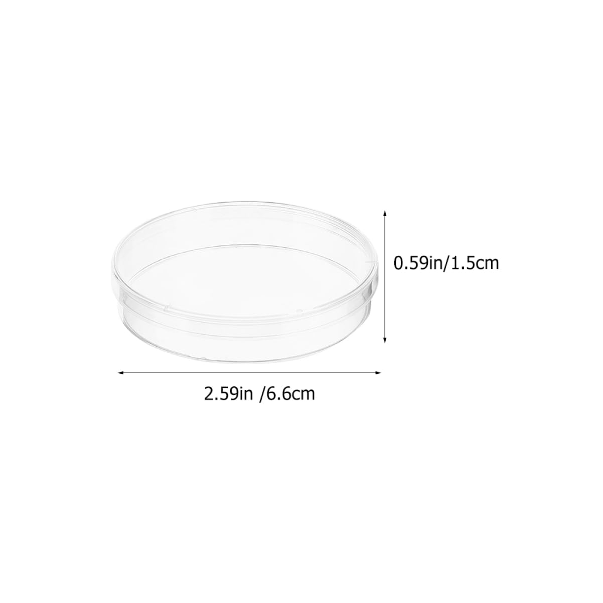 NAMOARLY Science Lab Equipment 10pcs Cell Culture Plates Tissue Culture Dish Kit Lids Agar Petri Dishes Educational Supplies