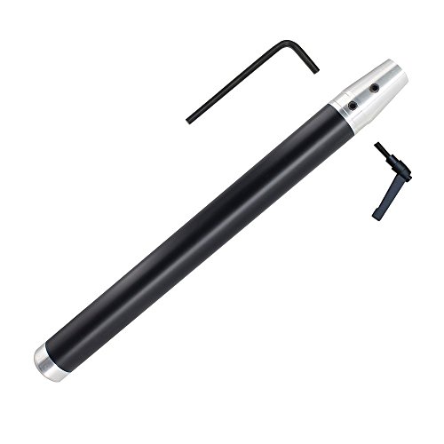 YUFUTOL Interchangeable aluminum alloy Grip Handle for Full Size (12mm) Carbide Tipped Woodturning Lathe Tool bar With star key wrench and adjustable wrenchï¼Œfor wood hobbyist or DIY or carpenter