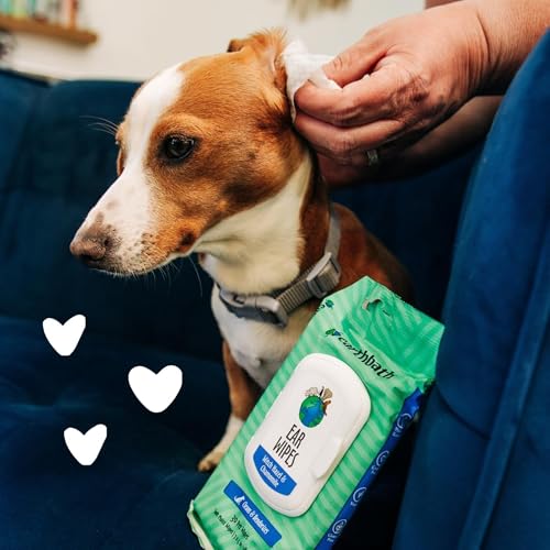 Image of earthbath, Dog Ear Wipes - Gentle Dog Ear Cleaner, Best Pet Wipes for Dogs & Cats, Made in USA, Cruelty-Free Dog Wipes, Keep Your Pet's Ears Naturally Clear & Infection Free - 30 Count (2 Pack) | Best Pet Wipes for Dogs & Cats, Made in USA, Keep Your Pet's Ears Naturally Clear & Infection Free