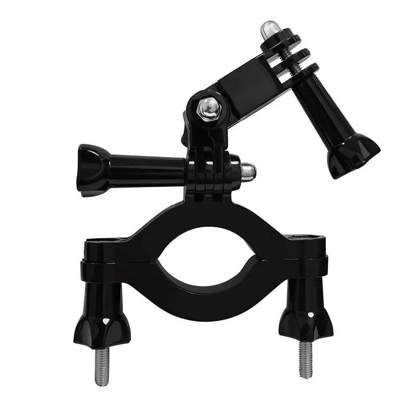 Reflex Camera Bike & Motorcycle Handlebar Mount Compatible with GoPro Hero 12-5, DJI Osmo Action – Heavy-Duty Clamp, 360° Adjustable, Anti-Vibration