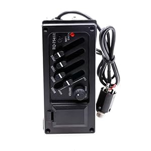 Gitaar EQ, Akoestische Gitaar EQ Houten Akoestische Gitaar Pickup Elektrische Box voor Klassiek Akoestische, Folk…