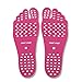 1 Pairbeach Invisible Glissement Non Insole Isolation Thermique Patch Foot Sole Défense Beach Pad Semelle Intérieure Pied Nu Bâton sur Les Pieds Soles Salle De Bain (Rose Rouge)