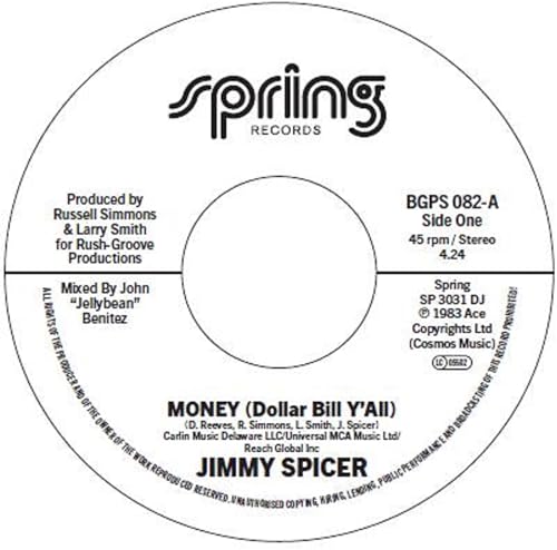 Jimmy Spicer - Money (Dollar Bill Y’All) / Money (Dollar Bill Y’All) (Instrumental