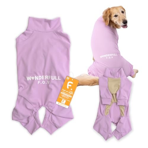 大型犬 ドッグプレイ 吸水速乾 防蚊 ラッシュガード 紫外線対策 UV対策 アウトドア 犬の服 フルオブビガー 86/ラベンダー BL