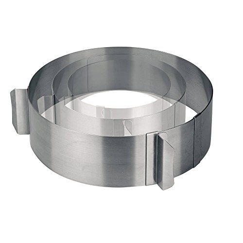 Lacor 68200 Emporte-Pièces Cercle Extensible en Inox 16,30 cm, Argenté