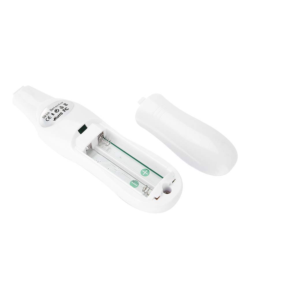 Analyseur de peau Moniteur d'humidité pour soins de la peau, testeur de peau du visage très sensible Moniteur numérique voyages à domicile Salon de beauté, Analyseur de peau avec écran LCD numérique