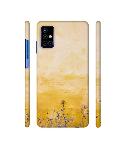Image of Amazon Brand - Solimo Plastic Designer Dry Flower On Wall 3D Printed Hard Back Cover Mobile Cover for Samsung Galaxy M51 (Multicolour)