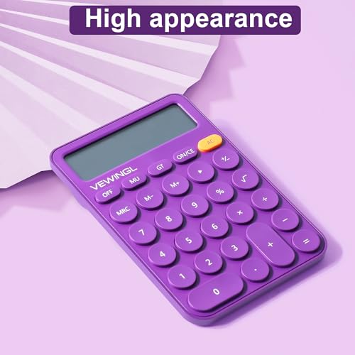 Image of Standard Calculator 12 Digit,6.2 * 4.2in Desktop Large Display and Buttons,Calculator with Large LCD Display for Office,School, Home & Business Use,Automatic Sleep,15 Tilt Screen