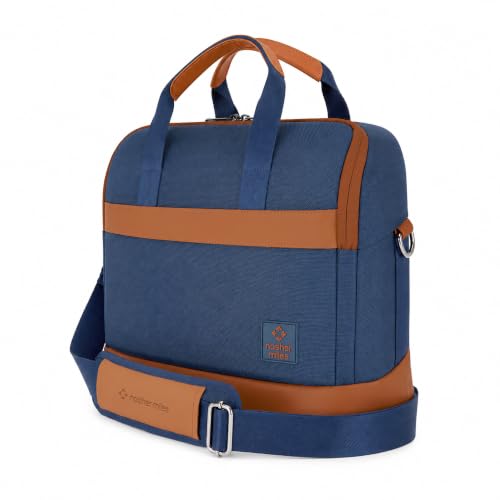 Image of Nasher Miles Briefcase & Messenger Bag | Lightweight PU & Polyester with Adjustable Strap, Fits Laptop | Ideal for Office & Travel | for Men & Women