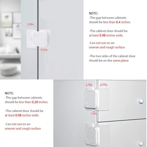 Image of SPY KIDS Right Angle Baby Safety Lock 2 Pack | No Drill Heavy Duty Adhesive | Childproof Drawer Cabinet Fridge Wardrobe Closet Door Latch | Toddler Proof Home Safety