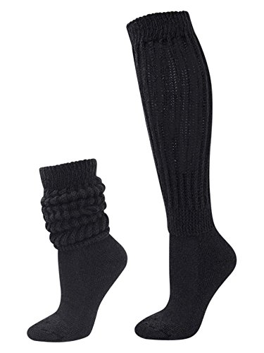 Black & White All Cotton 6-Pack Extra Heavy Super Slouch Socks4