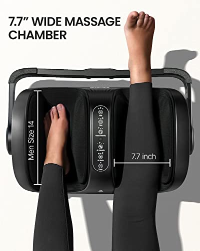 Image of RENPHO 4-in-1 Customizable Electric Shiatsu FSA Foot Massager with Heat | 3 Modes & 4 Levels Compression Massage for Tired Feet, 3 Modes Timing, FSA Eligible HSA, Gifts for Women & Men, Size 14