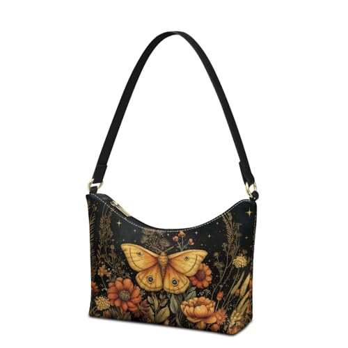 Image of Handbag for Women Leather Underam Shoulder Bag with Zipper Fashion Work Purse Waterproof Travel Wallet