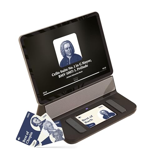 enna Dock con 5 schede di avviamento, tablet per anziani, facile da usare, con 4 carte audio enna, musica classica, videochiamate con nonna e nonno, inviare foto, creare album fotografici, 30 giorni