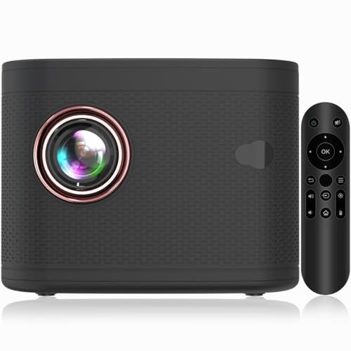 Image of T10 Android Projector|1GB+8GB | Auto Focus |1080 Pixel|3500 Lumens(200ANSI)200 inchScreen | 4Digital Keystone |Dolby Speaker| Wireless Display (iOS & Android)USB|HDMI|Aux|5G Wi-Fi &Bluetooth (Black)