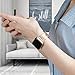 iiteeology Compatible with Apple Watch Band 46mm 45mm 44mm 42mm, Soft Glitter Clear iWatch Bands for Women Series 1-11 - Pink/Silver