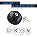 CHRYMUM Locking Gas Cap with 2 Keys, Lock Fuel Cap Compatible With Toyota Chevy GMC Honda Nissan 4Runner FJ Cruiser Highlander RAV4 Silverado Express Sierra Accord Altima, 10504 77300-47020
