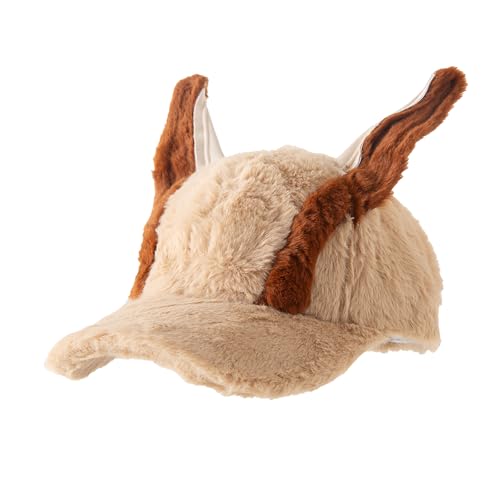 Image of CORIRESHA Cute Bunny Hat with Ears Y2k Grunge Metal Iron Ring Chain Distressed Denim Baseball Cap