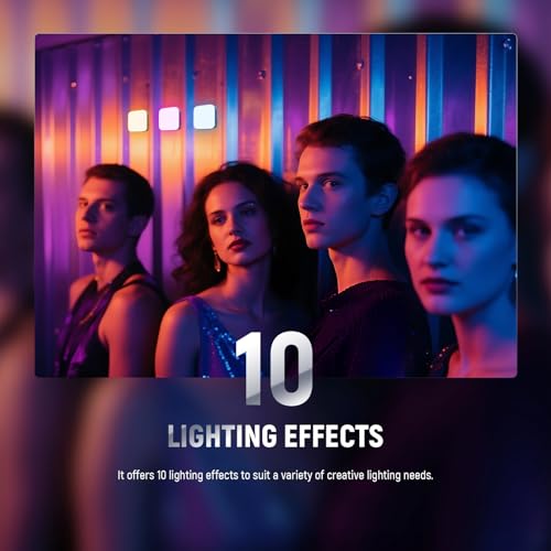 Image of NEEWER Entry Level Version Magnetic RGB Camera Light, 126 LEDs Clip on Portable Small Panel Lighting, 2000mAh 3000-9000K CRI80+ 10 Effects 3 Cold Shoes 1 /4 inch for Tripod Video Recording Selfie, RGB126
